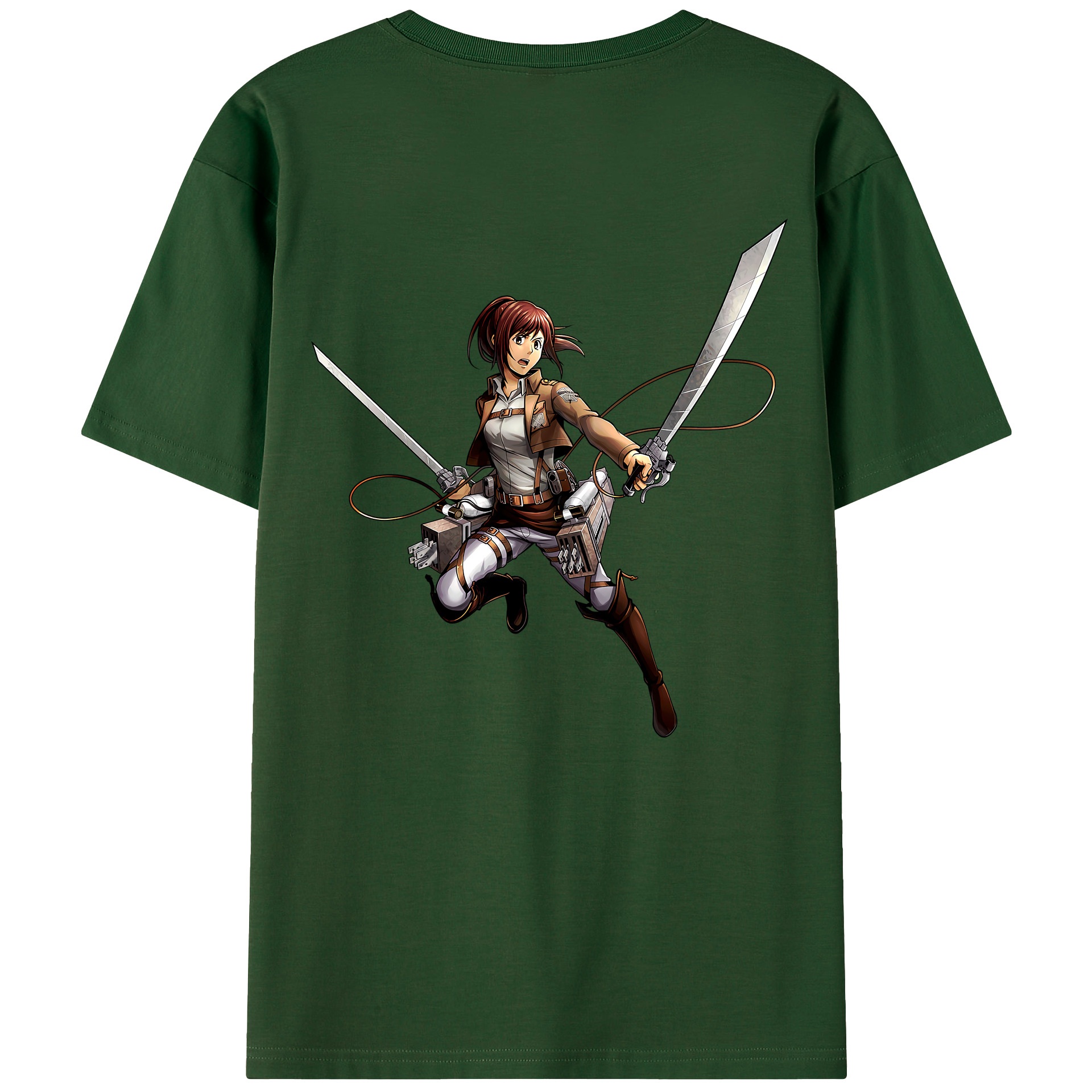 （画像用） 進撃の巨人 サシャ·ブラウス Attack on Titan Sasha Blaus 綿100％半袖Tシャツ（背面プリント）
